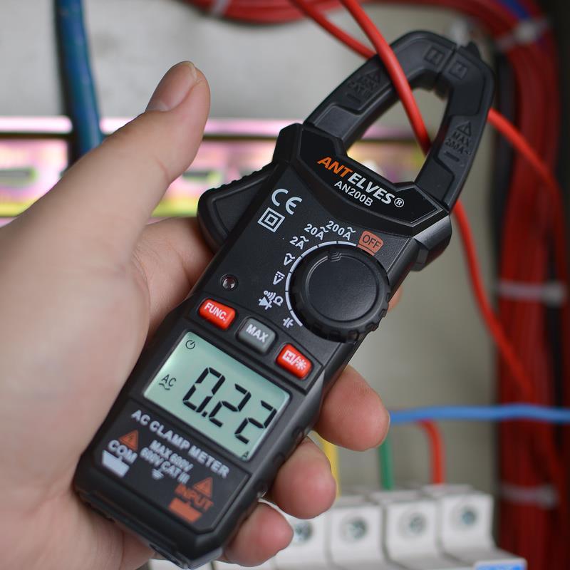小型钳形表数字电流表家用电工万用表钳型表多功能数显式钳流表