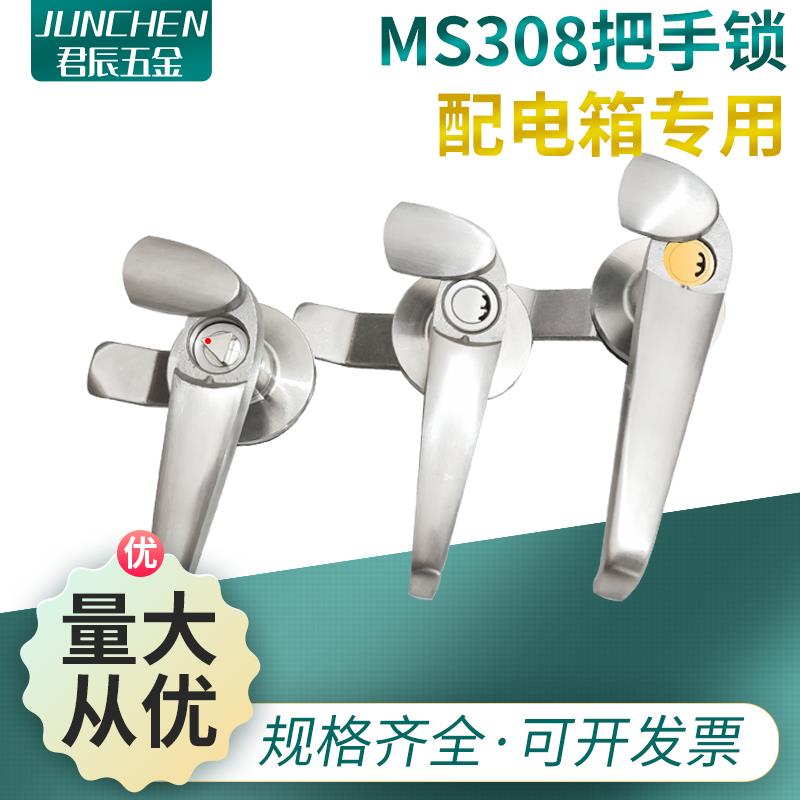 304不锈钢MS308-2-3防水盖户外配电箱控制开关设备威满柜执手锁