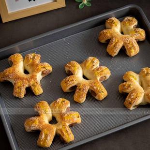 披萨曲奇 升级款 凹凸表面 x28cm不沾长方形烤盘 饼干面包溶豆