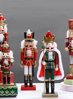 欧式胡桃夹子木偶士兵摆件50cm公仔玩偶人偶英国英伦圣诞树装饰品
