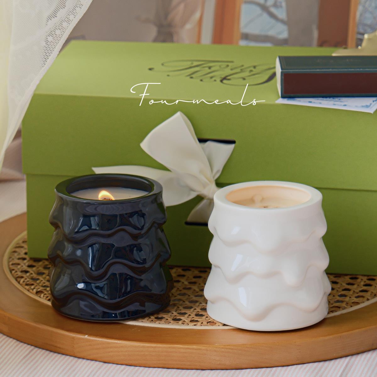 《雪松狐狸对杯》香薰礼盒套装蜡烛送礼高级感生日礼物女生送闺蜜