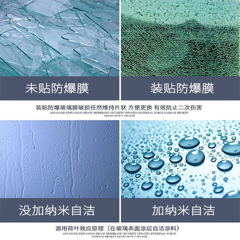 一字形整体淋浴房浴室隔断简易淋浴房干湿分离卫生间玻璃隔断屏风