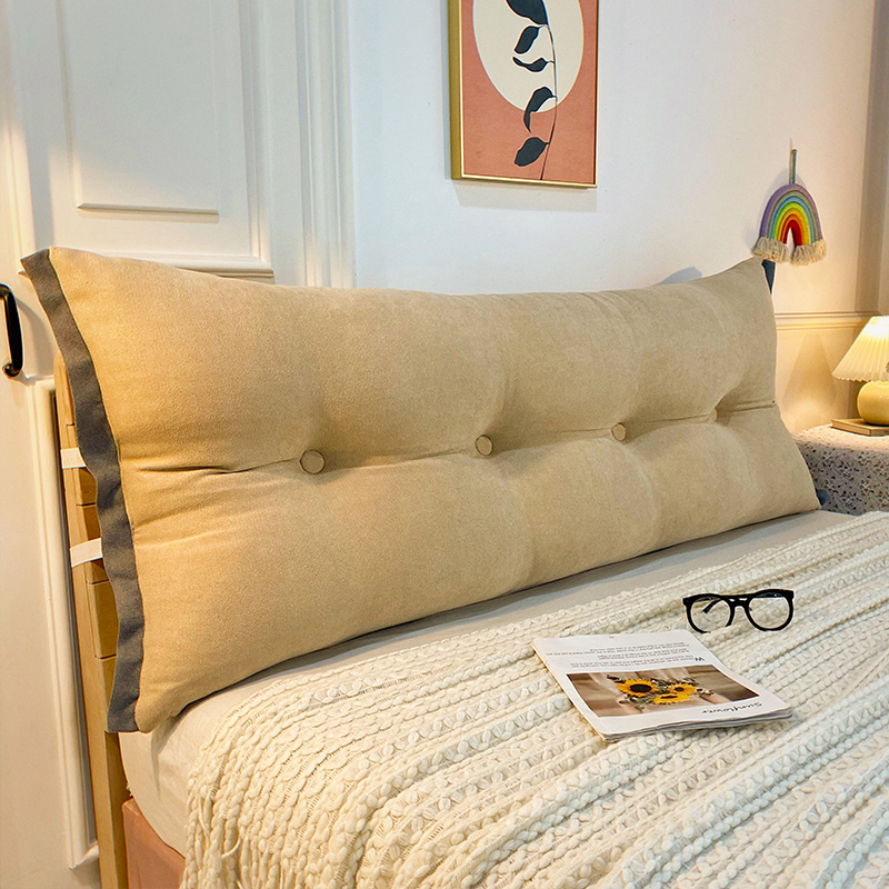 床头靠枕秋冬新款护腰床头软包大靠背防撞可固定可拆洗床上靠垫
