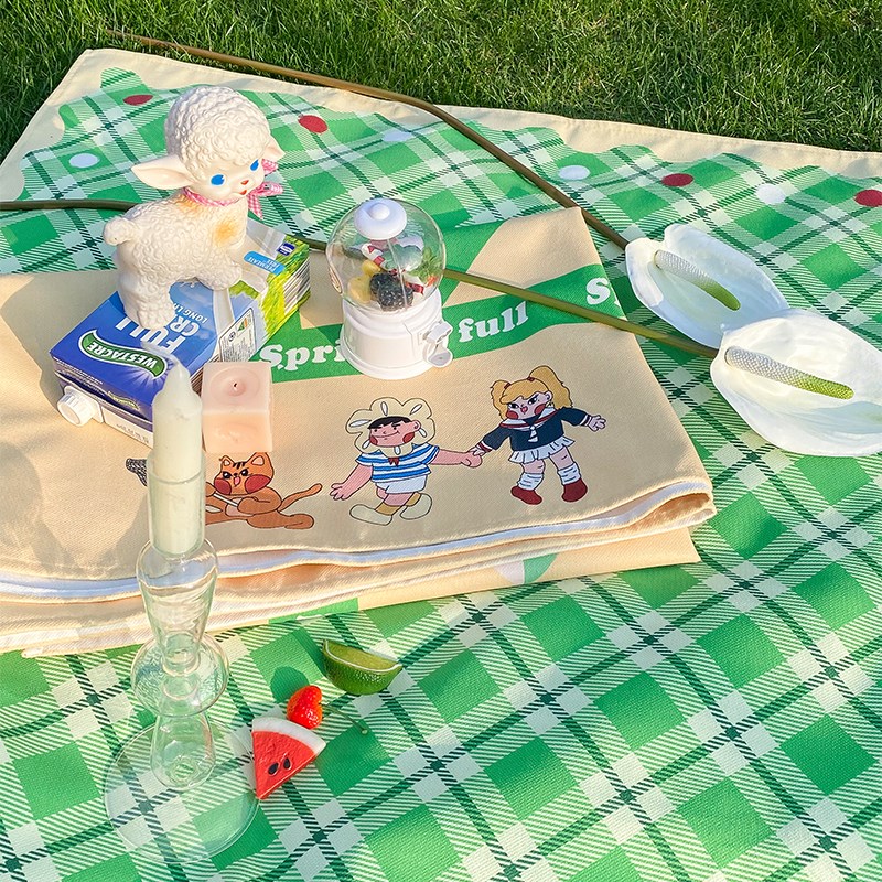 甜话街卡通可爱桌布防水茶几布餐桌布艺宿舍书桌布装饰野餐布