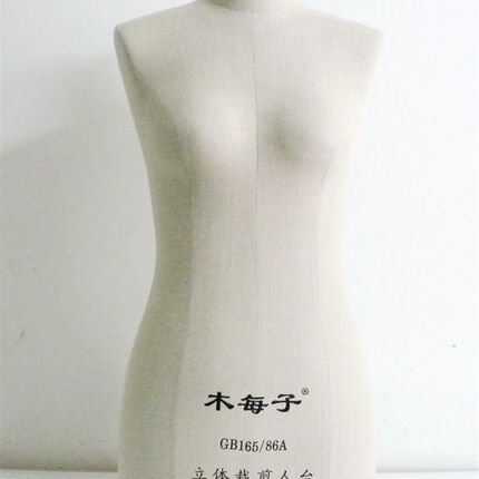 新款86 女半身服装模特道具 木每子立裁人台手臂包布标准模特