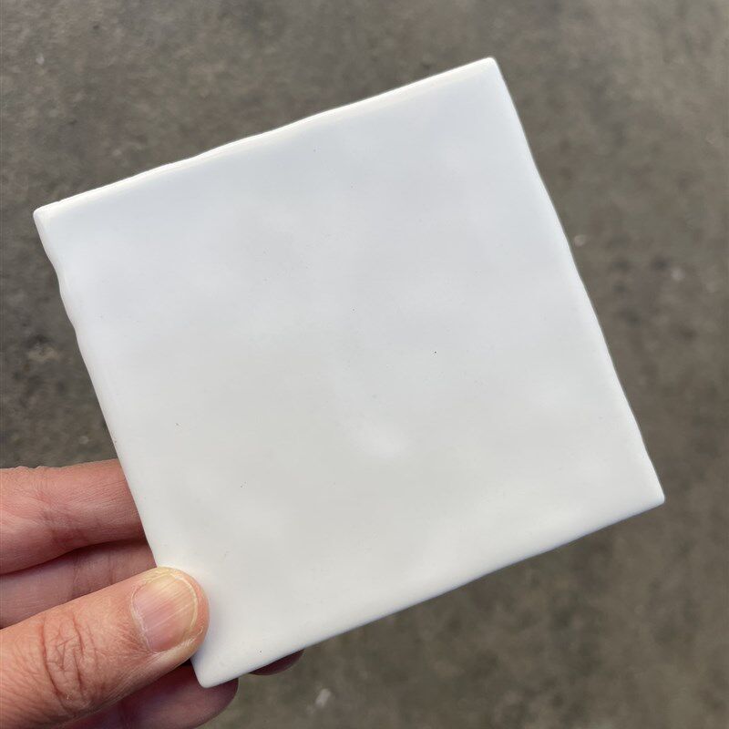 100X100机制手工砖波浪边模具面亮光釉面砖柔光白色墙砖瓷砖厨卫