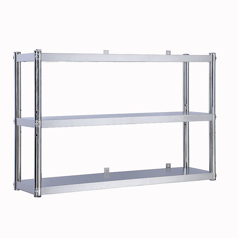 墙壁货架壁挂墙式多层不锈钢定制家用商用微波炉架厨房层架置物架