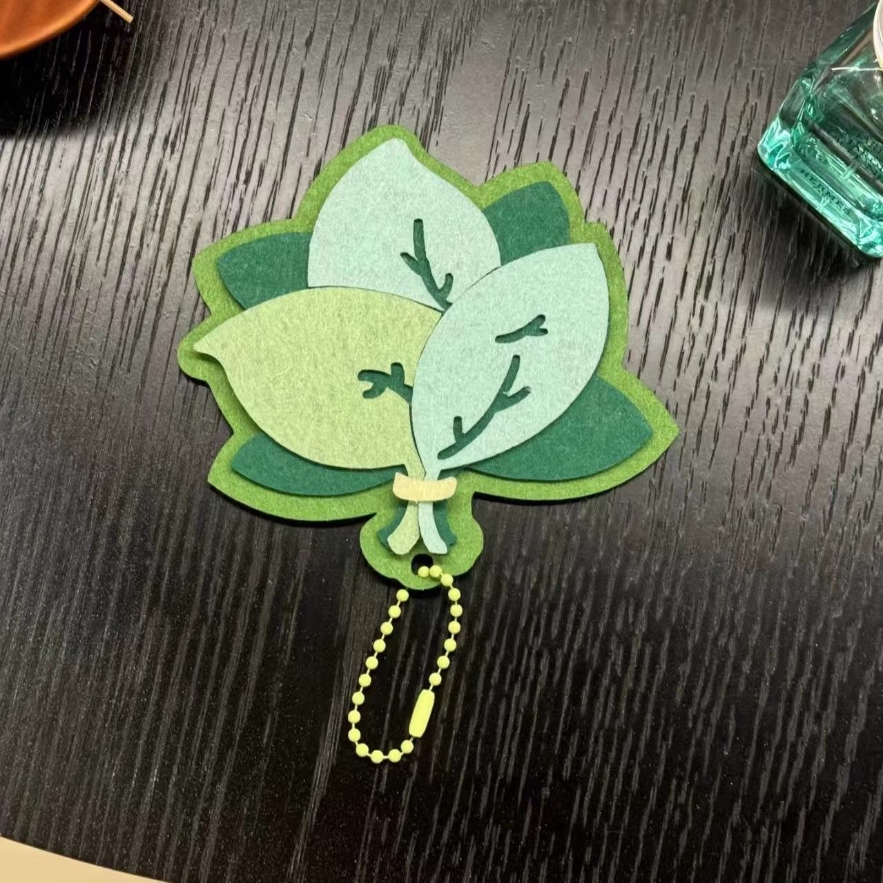 好运柚子叶不织布挂件材料包