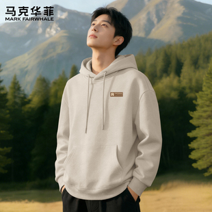 马克华菲连帽卫衣男春2026新款宽松衣服男款潮流高级感男士外套X