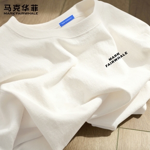 【重磅纯棉】马克华菲复古圆领短袖t恤男2026新款潮流夏季男装薄X