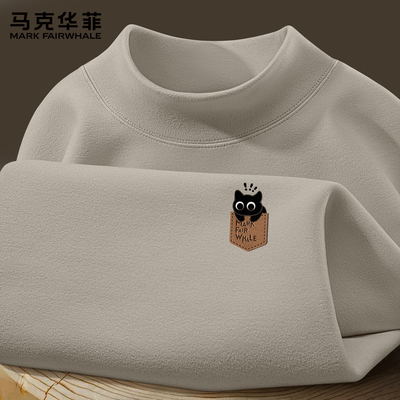 马克华菲半高领打底衫男款