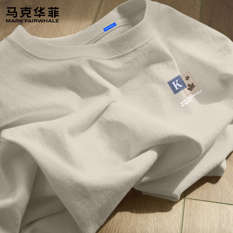 马克华菲短袖t恤男夏季纯棉透气上衣男青少年痞帅风休闲男士衣服X