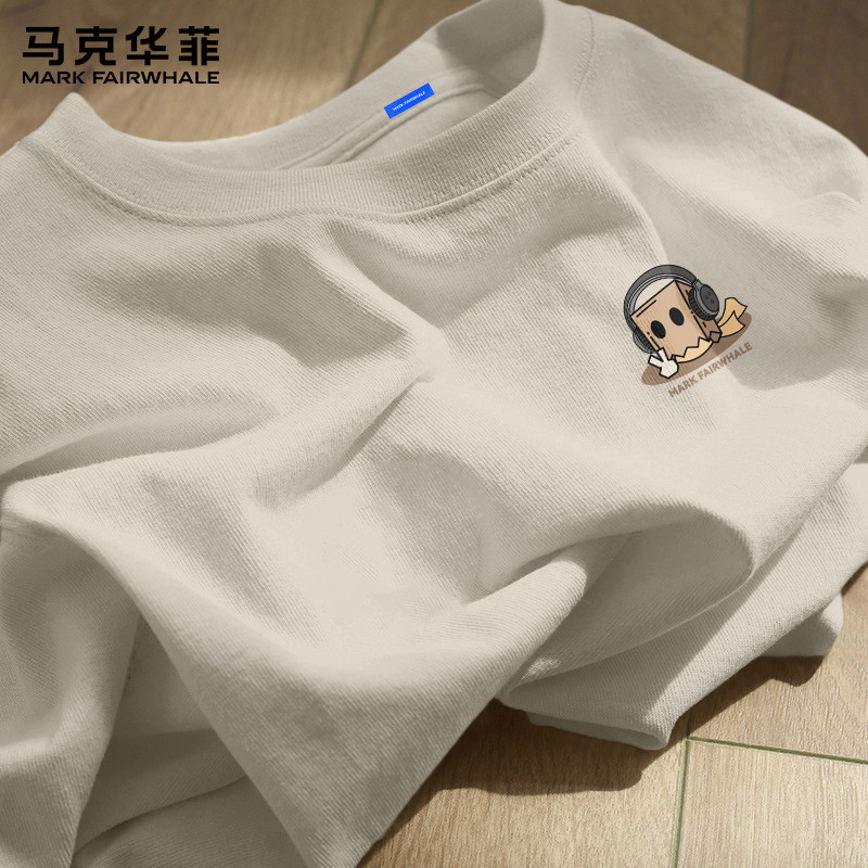 马克华菲男士t恤短袖2026新款纯棉夏季上衣男潮牌高级感半袖男款X