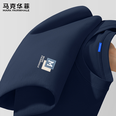 马克华菲纯棉长袖t恤男士
