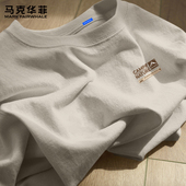 男款 马克华菲纯棉男士 痞帅风上衣X 2026新款 内搭打底衫 短袖 t恤夏季