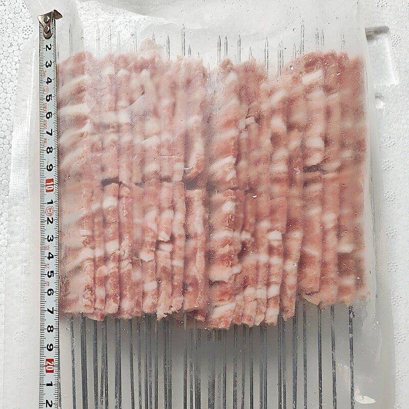 新品层层脆猪肉串加脆骨合成钢签猪肉烧烤油炸铁板商用食材猪脆骨
