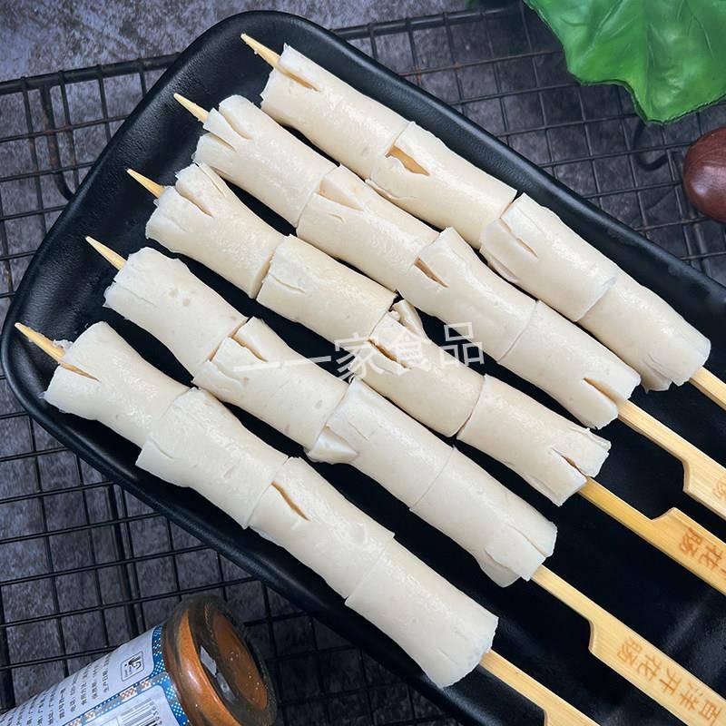 新品开花肠商用火锅丸子麻辣烫食材香肠串火锅冒菜鸡肉一口肠冷冻