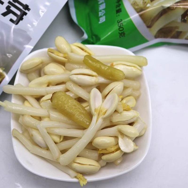 新品方家外婆泡椒花生苗花生芽350g酒店冷菜凉拌净菜整箱20袋开袋