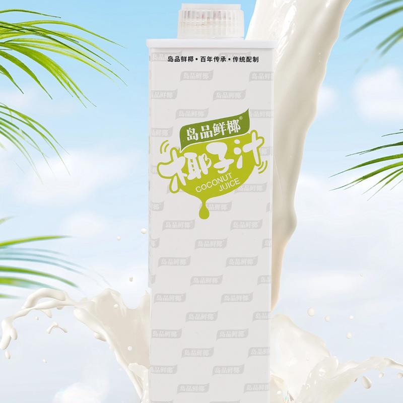 岛品鲜椰生榨椰子汁植物蛋白饮料夏季饮品鲜椰汁果汁新款整箱
