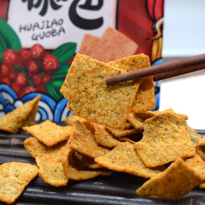 花椒手工锅巴麻辣椒香脆老式怀旧小吃办公室陕西特产休闲零食