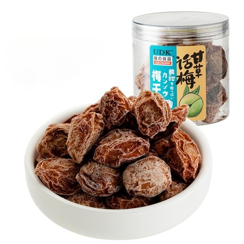 UDK优之良品罐装凉果甘草话梅梅条乌梅山楂陈皮即食休闲办公零食