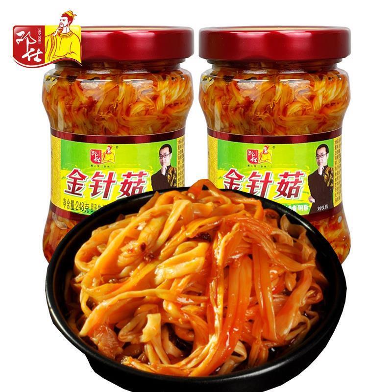 邓仕红油金针菇248g瓶装下