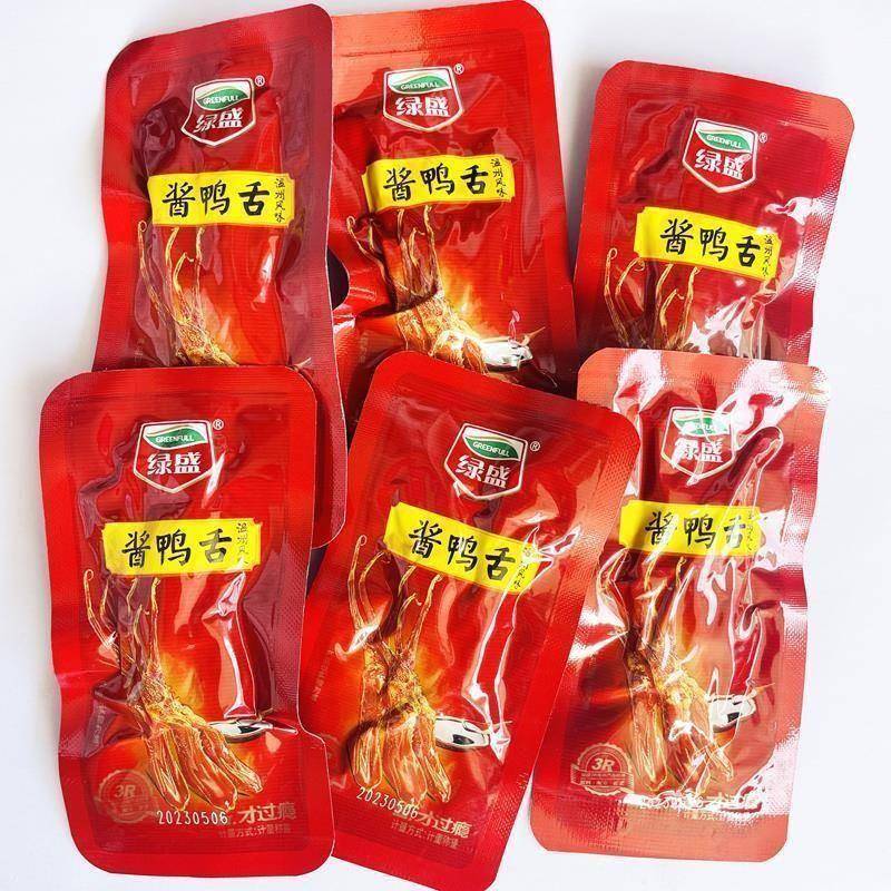 .绿盛鸭舌酱香辣原味温州特产零食开袋即食甜辣老卤盐