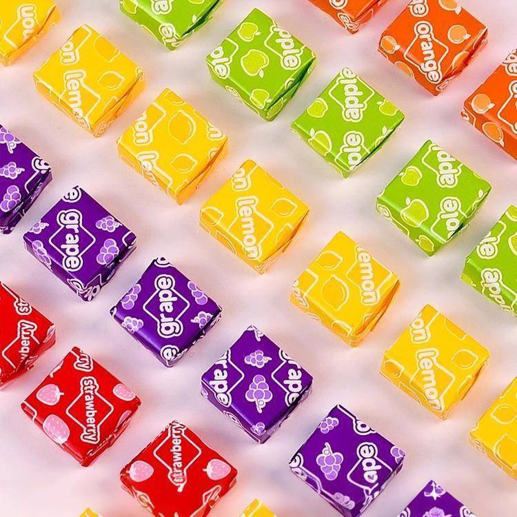 瑞士糖600g大罐混合水果味软糖婚喜糖童年休闲糖果零食散装