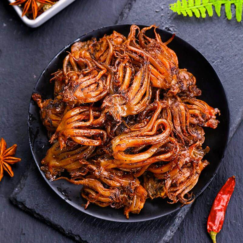 香辣麻辣鱿鱼头即食鱿鱼须仔小包零食小吃500g烧烤鱿鱼丝海鲜海味