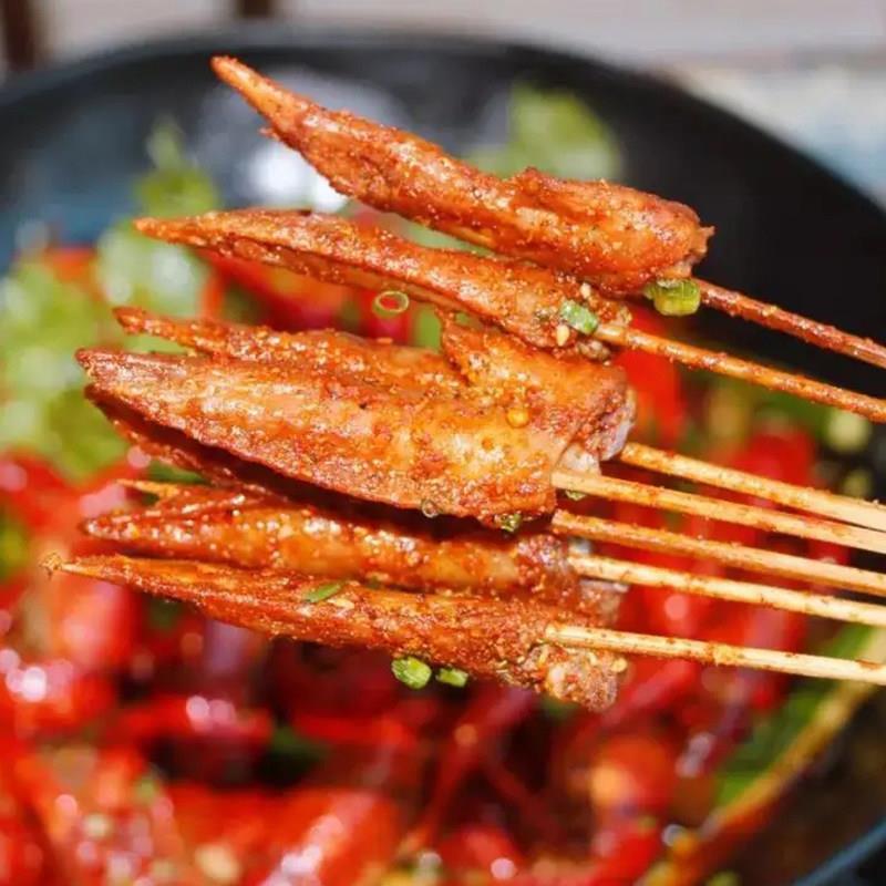 新品名门鸡翅尖串小串烧烤食材商用鸡翅膀冷冻油炸鸡翅铁板鸡尖串