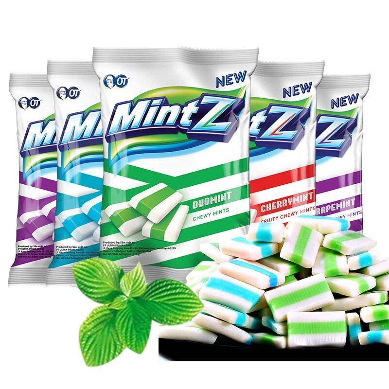 新品印尼进口mintz明茨薄荷糖软糖特强清凉糖口香糖糖果奶糖喜糖