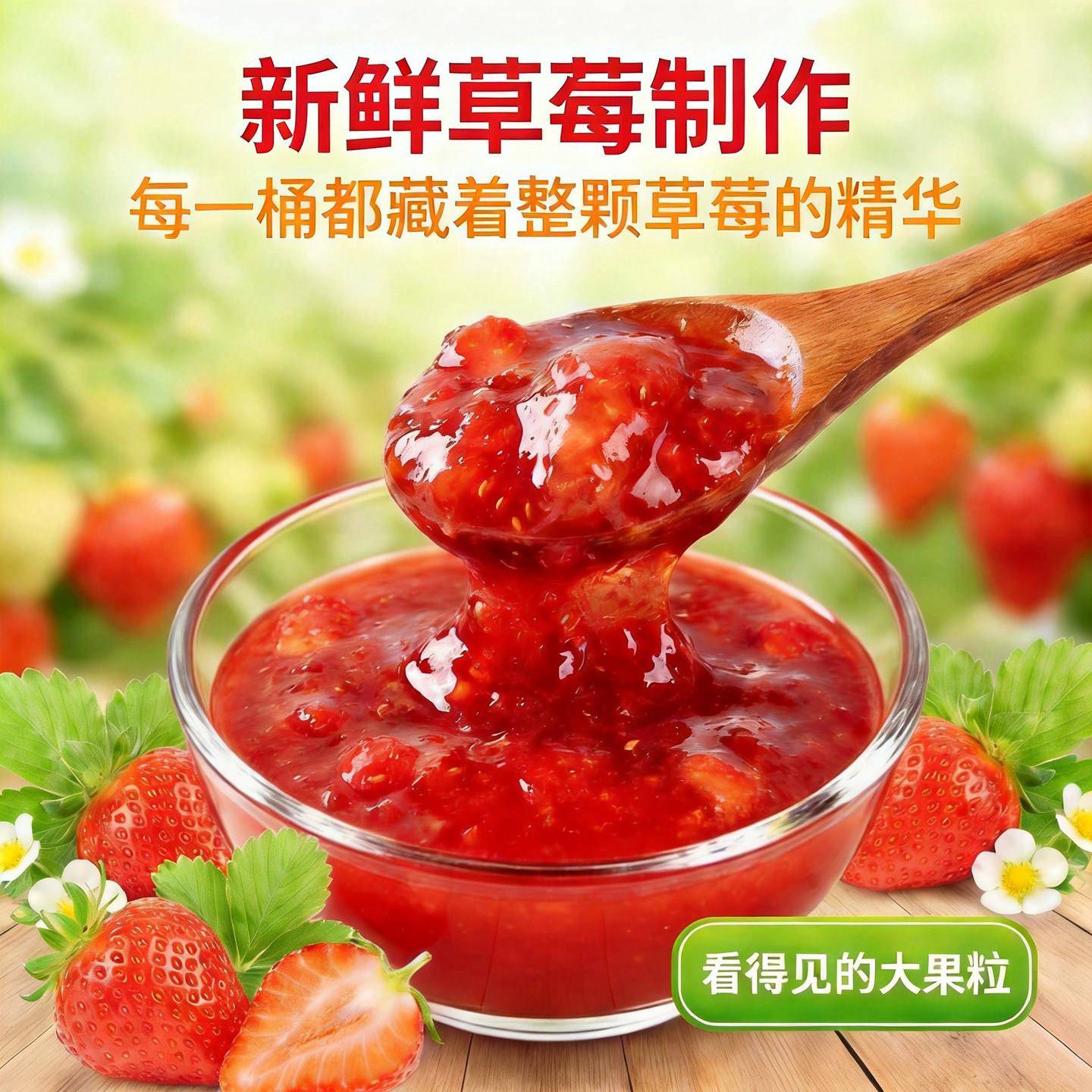 新品立高爱护草莓夹心果馅果酱3kg面包蛋糕夹心装饰酱烘焙专用商