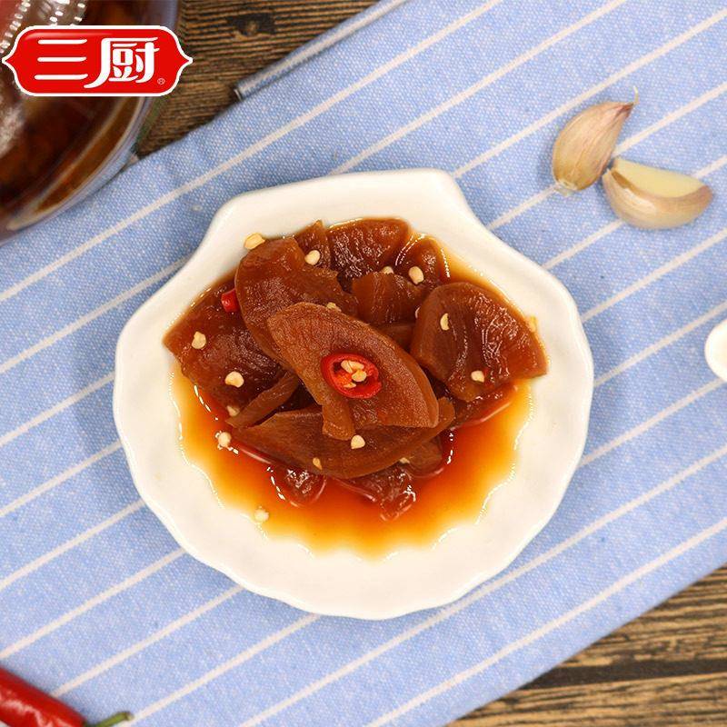 海南特产 三厨爽脆萝卜干 450克X2 瓶 爽脆菜脯 爽口 下饭菜