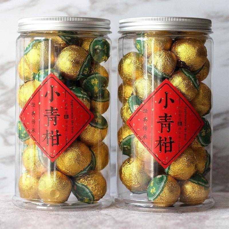 (手工茶)小青柑500g 普洱茶熟茶 桔普茶 散装礼罐装 茶叶