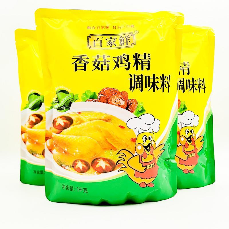 百家鲜香菇鸡精1kg*10袋鸡鲜精鸡精调味料2斤烹饪炒菜调味增鲜