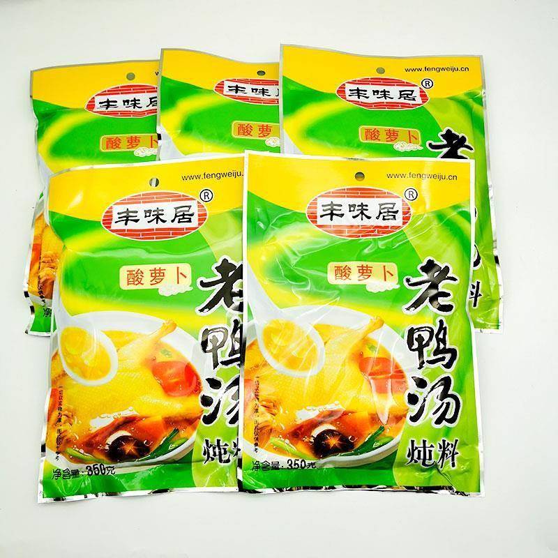 丰味居酸萝卜老鸭汤炖料350g炖汤料调味料炖料家用餐饮煲汤调味料