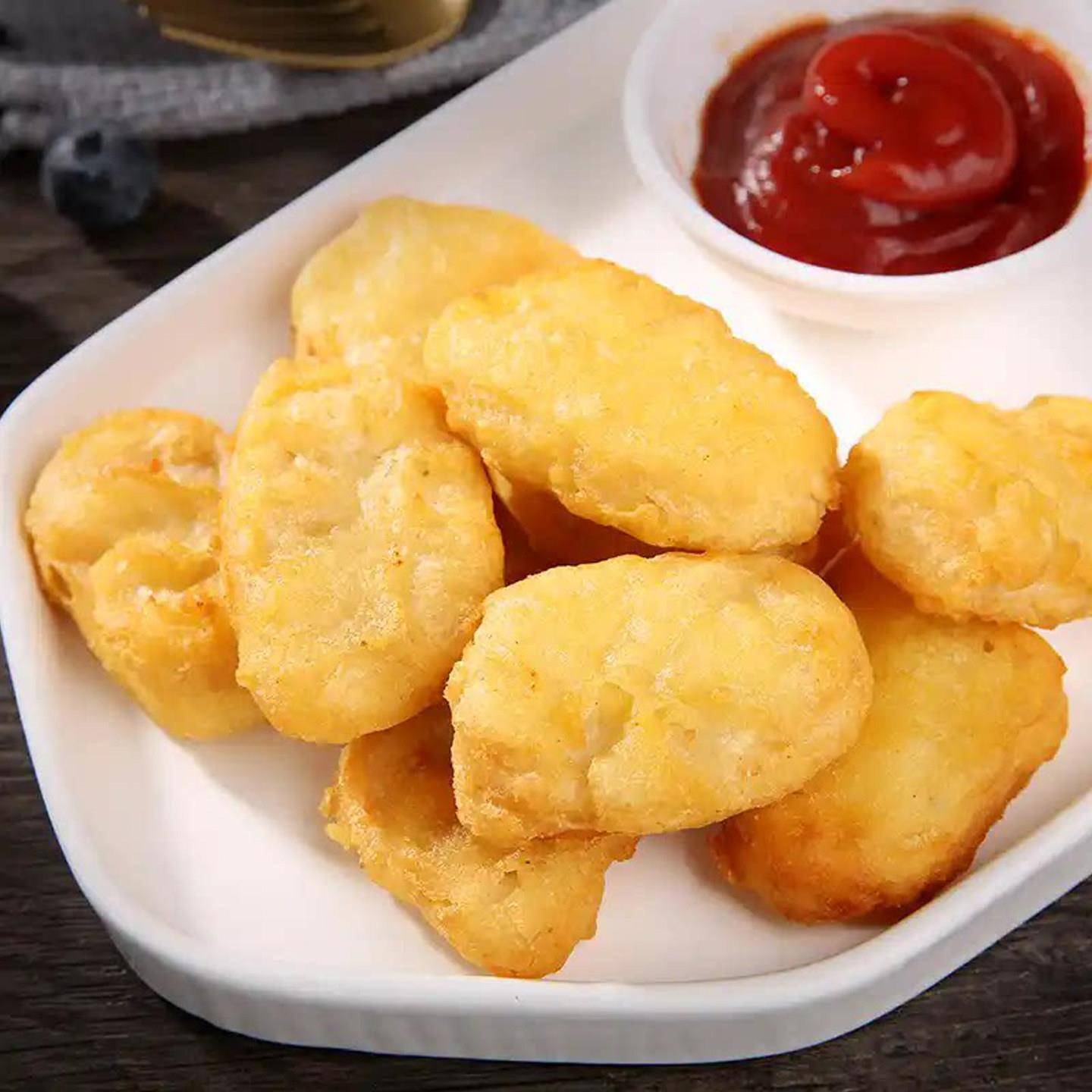 新品泰森原味鸡块餐饮食材鸡肉块鸡胸肉油炸小吃商用冷冻半成品