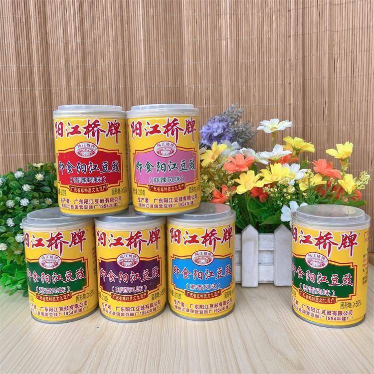 阳江豆豉阳江桥牌即食豆豉姜香风味210g豆鼓酱拌饭拌面酱阳江特产