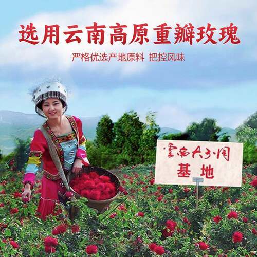 彩滇云物鲜花饼正宗云南特产玫瑰花瓣饼传统糕点心早餐零食礼盒装