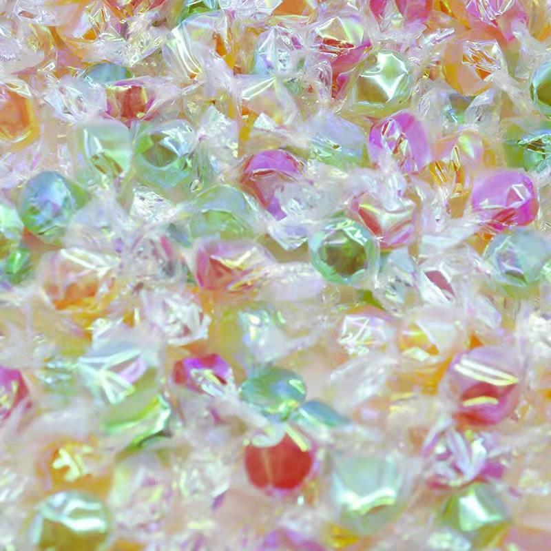 千纸鹤水果硬糖多彩水果糖混合口味糖果散装婚庆喜糖水晶糖果