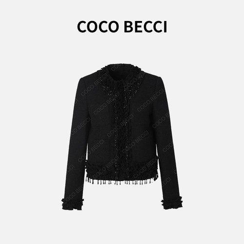 COCO BECCI流苏时尚小香风外套YT24YW000008