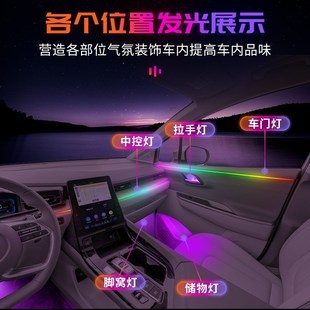 现代库斯途氛围灯库斯图改装件汽车用品车内装饰内饰气氛配件