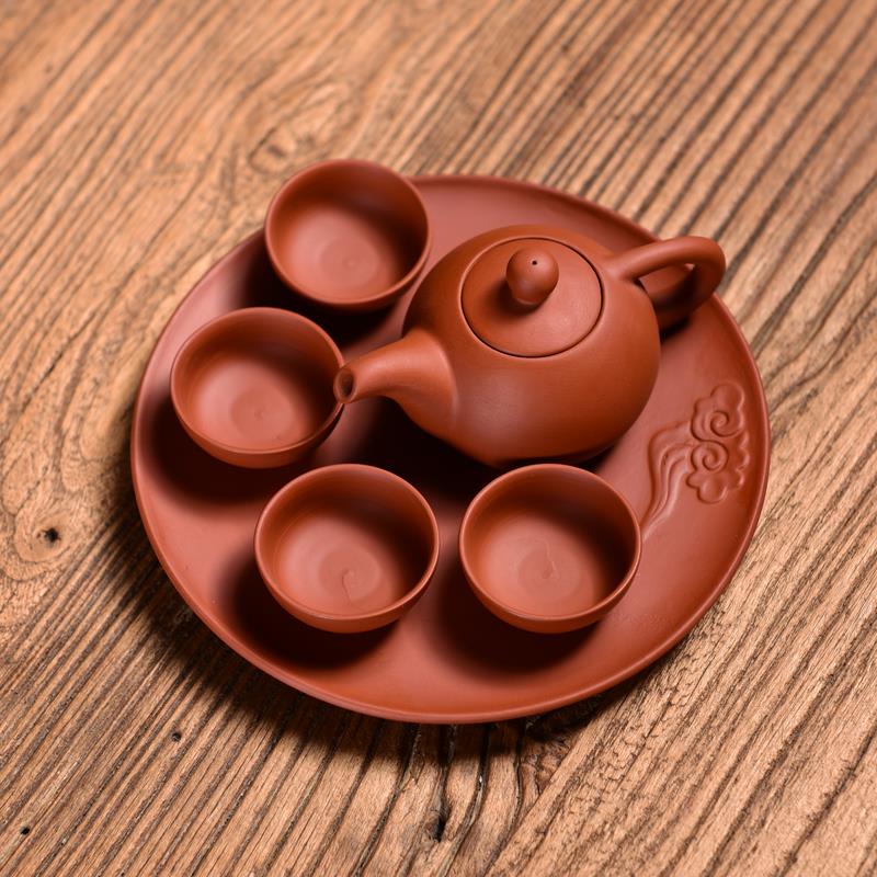 茶宠摆件精品可养迷你袖珍指尖壶紫砂茶壶一壶四杯U茶玩小孩子泡