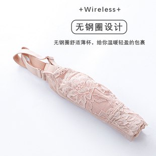 聚拢防下垂收副乳大码 抹胸防走光大胸显小内衣女薄款 全罩杯文胸夏