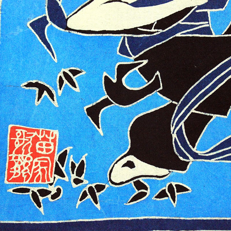 蜡染画少数民族人物风情画工艺品挂饰茶室餐厅茶艺装饰特色布艺画
