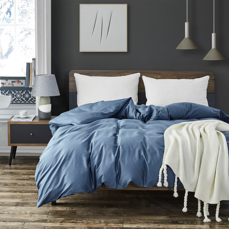 纯色灰色纯棉被罩150X210白色全棉被套180x200单件双拉链头被角带,床上用品,被套,淘宝优惠券,粉丝福利购,淘宝优惠卷