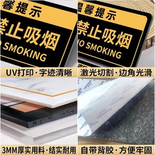 请随手关门提示牌夜光请随手关灯提示贴出入请关门标识牌进出出入