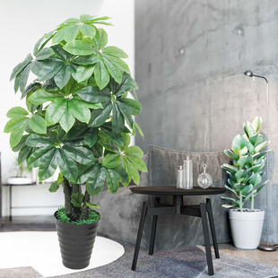 假树仿真树客厅装饰发财树盆栽摆件大型落地绿植塑料绿色植物招财