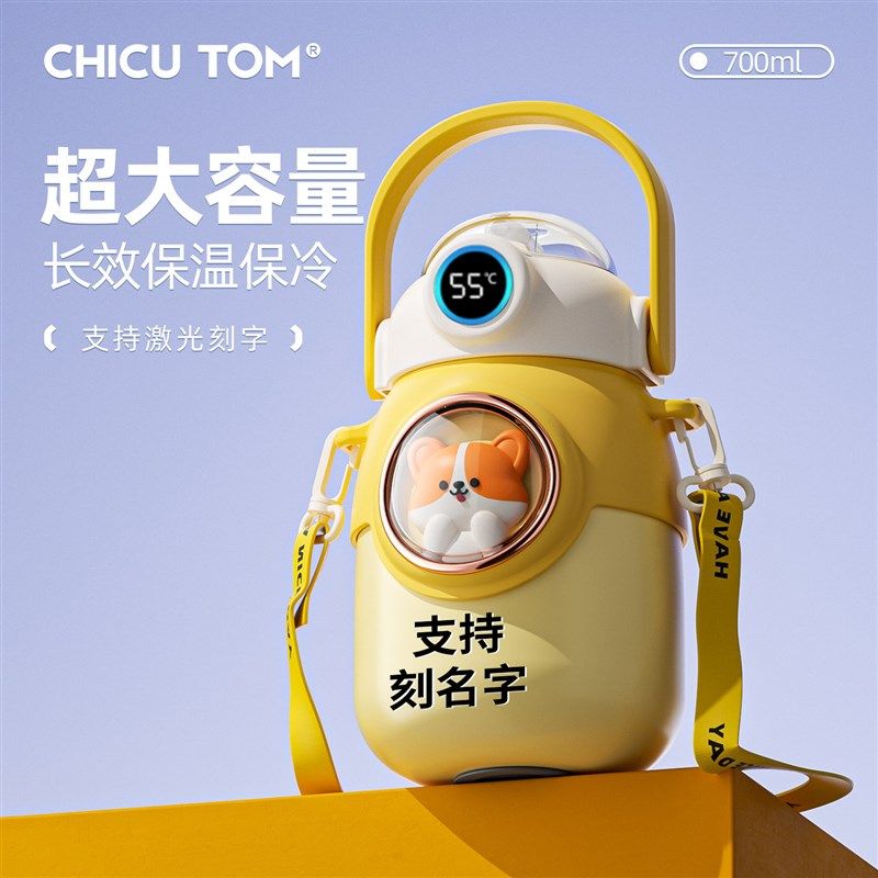 儿童保温杯幼儿园水杯学生上学专用宝宝吸管杯子女2025新款高颜值,餐饮具,保冷/保温杯,淘宝优惠券,粉丝福利购,淘宝优惠卷