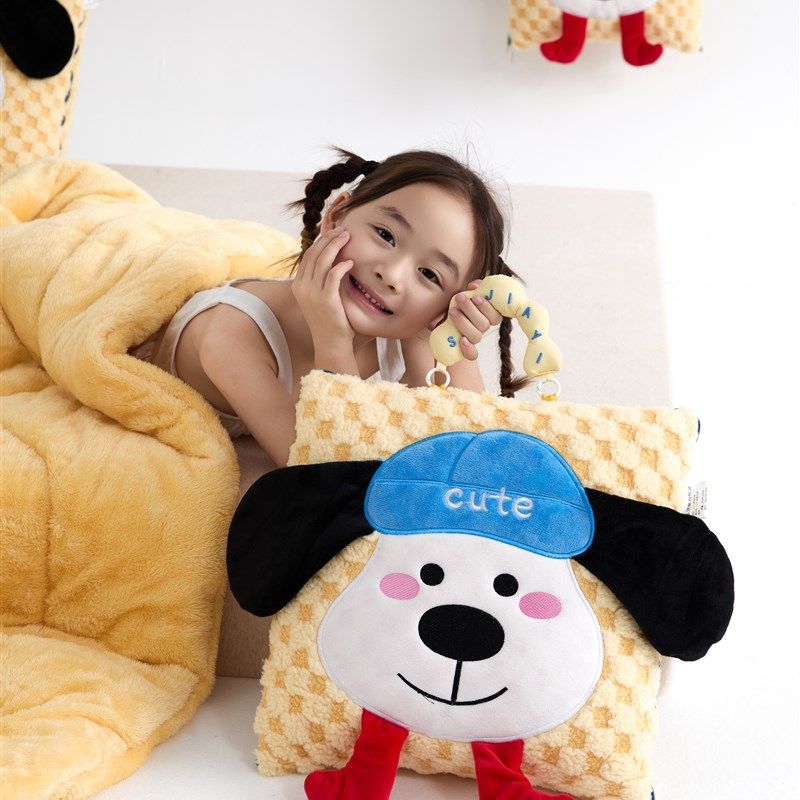 新款多功能抱枕被子加厚长毛绒卡通车载靠垫办公室学校可折叠毛毯,居家布艺,抱枕被,淘宝优惠券,粉丝福利购,淘宝优惠卷